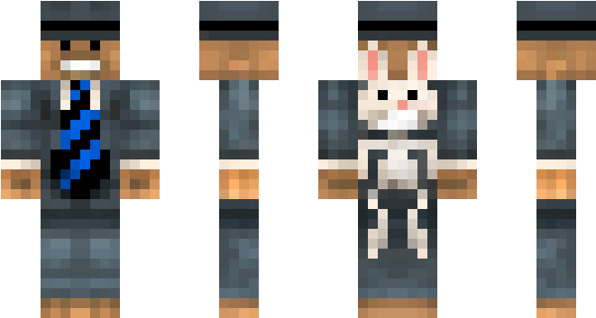 Sam & Max - Sam And Max Minecraft Skin (750x442), Png Download