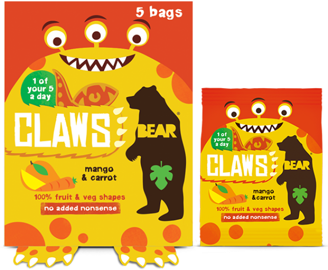 Bear Yo Yo Claws - Bear Claws Mango Carrot (700x700), Png Download