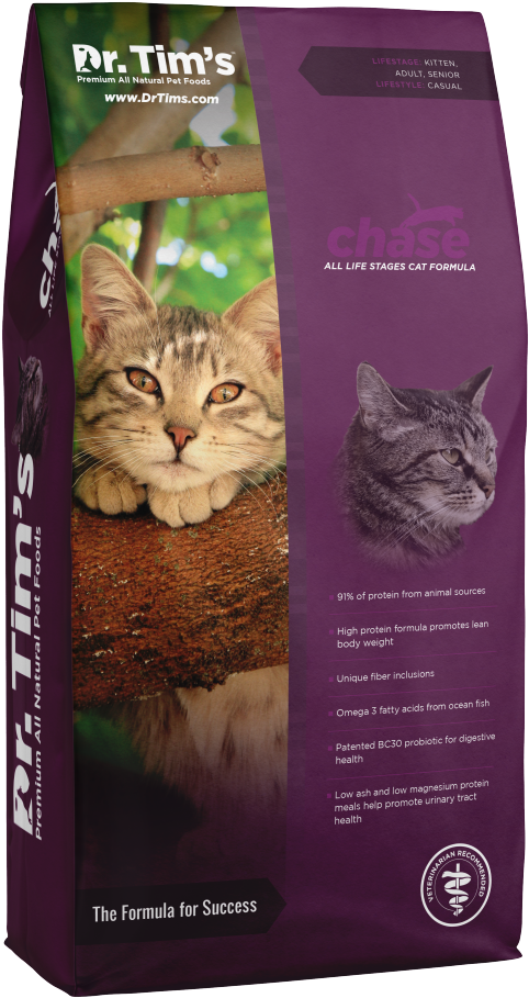 Tim's Chase All Life Stages Dry Cat Food - Dr Tim's Chase Dry Cat Food (607x1000), Png Download