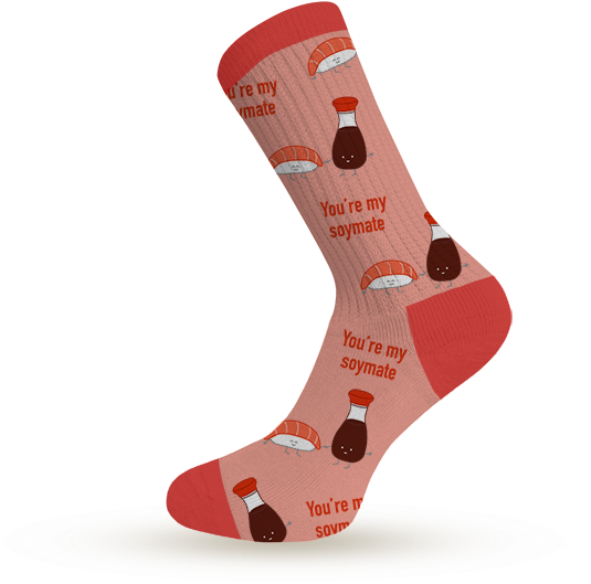 Dare To Be Different - Sock (621x574), Png Download