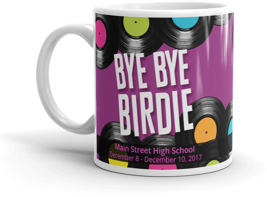 Bye Bye Birdie - Coffee Cup (1000x1000), Png Download