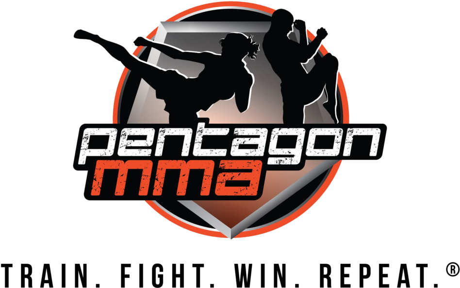 Pentagonmma Logo Trainfightwinrepeat - Mma (1000x667), Png Download