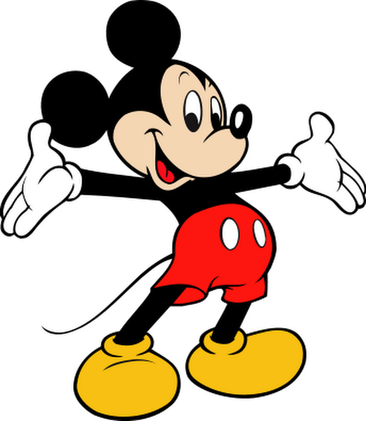 Mickey Mouse Png Vector (530x609), Png Download