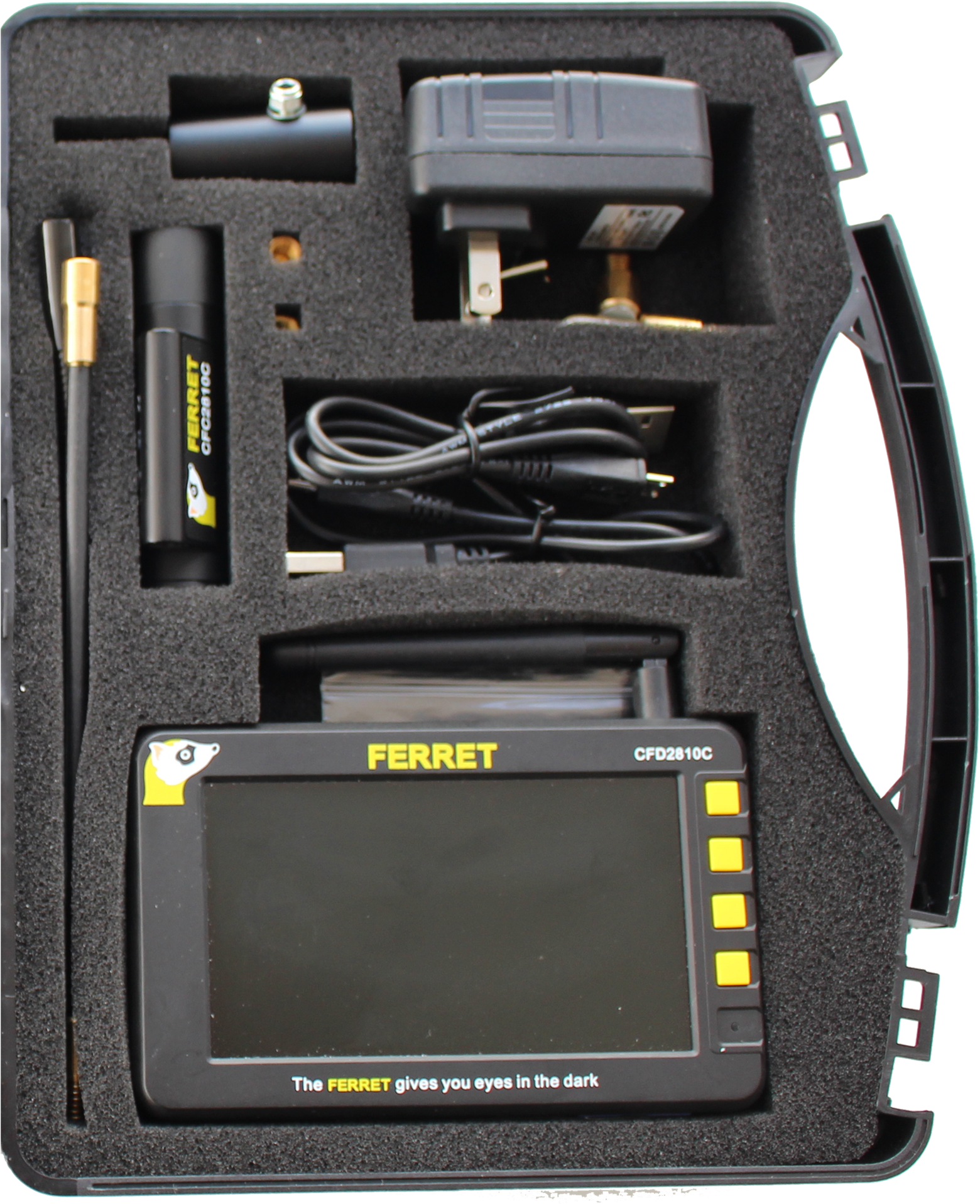 Hard Carry Case Picture Of Ferret Pro Versitile Inspection - Measuring Instrument (1625x1980), Png Download