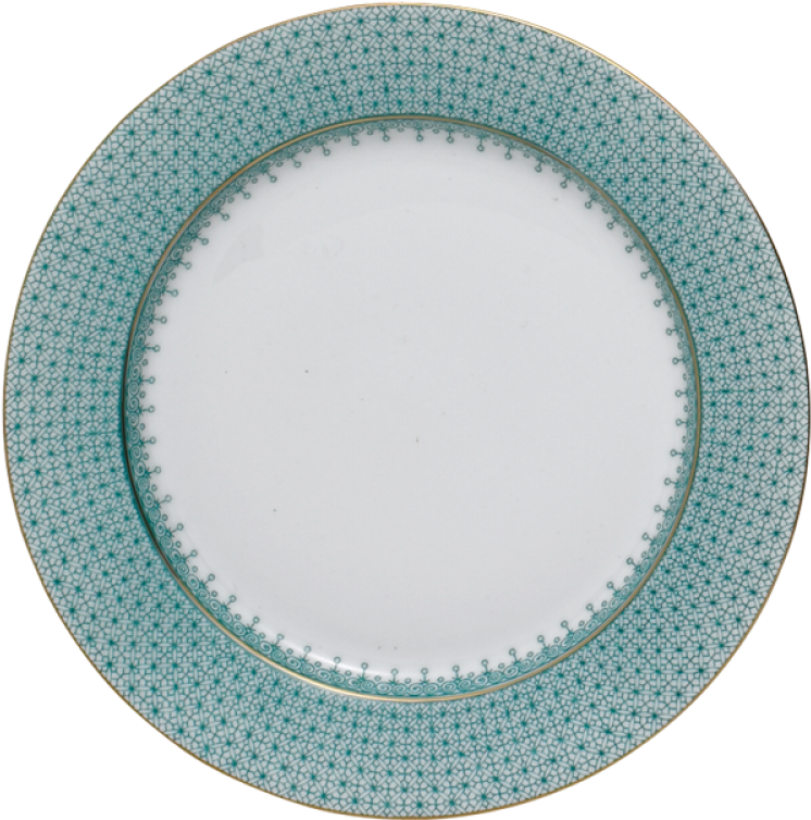 Green Lace Bread & Butter Plate - Circle (1507x1000), Png Download