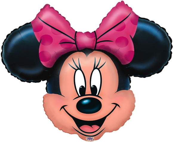 Minnie Mouse Balloons (600x516), Png Download