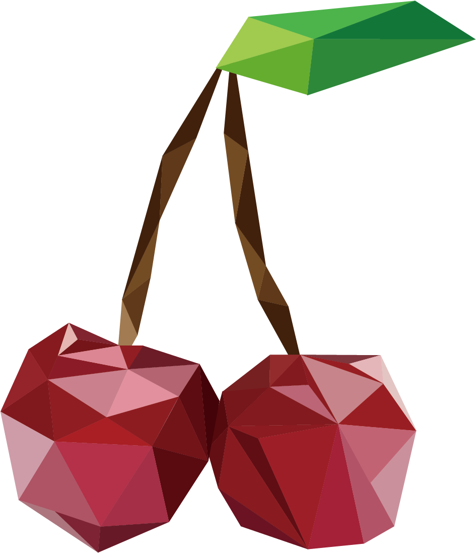 Apples Vector Polygon Png Free Download - Polygon Fruit (945x1098), Png Download