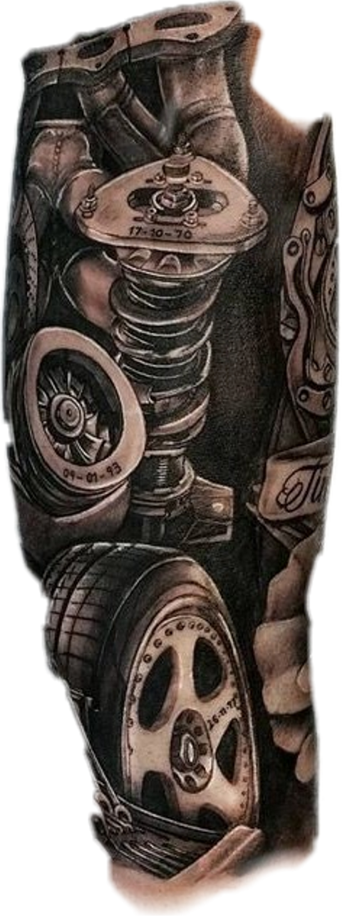 Mechanics Spanners Tattoos (480x1285), Png Download