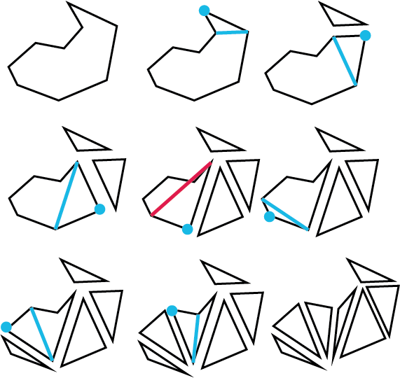 Concave - Ear Clipping Algorithm (571x540), Png Download
