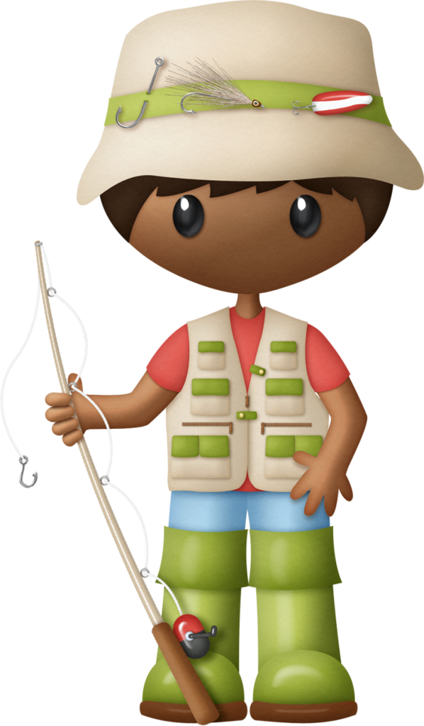 B *✿* Fishing Hole - Caricatura Pescaria Mulher Png (598x1024), Png Download
