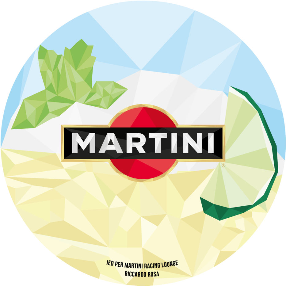 Trends 2015 Polygonal Graphics Martini Royale Bianco - Illustration (1240x1240), Png Download