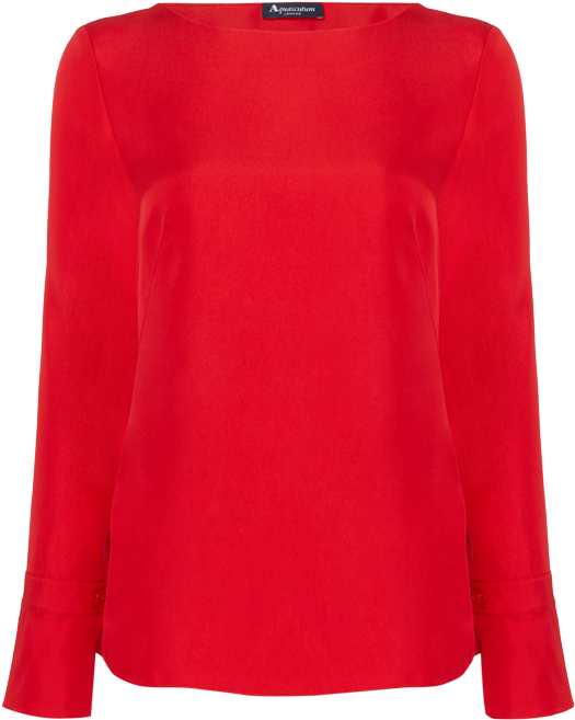 Zoe Slash Neck Top Hover - Blouse (584x764), Png Download