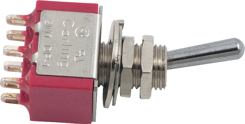 Carling, Mini Toggle, Dpdt, 2 Position Image - Carling Switch Mini Toggle (800x404), Png Download