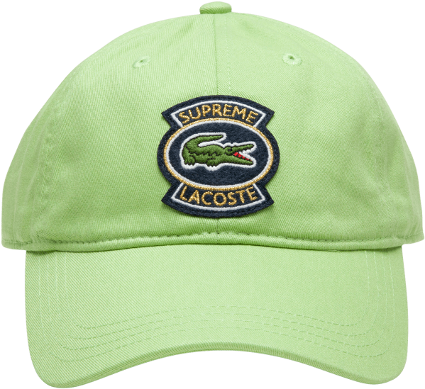 [originals] Supreme X Lacoste Twill 6-panel Cap - Baseball Cap (1000x600), Png Download