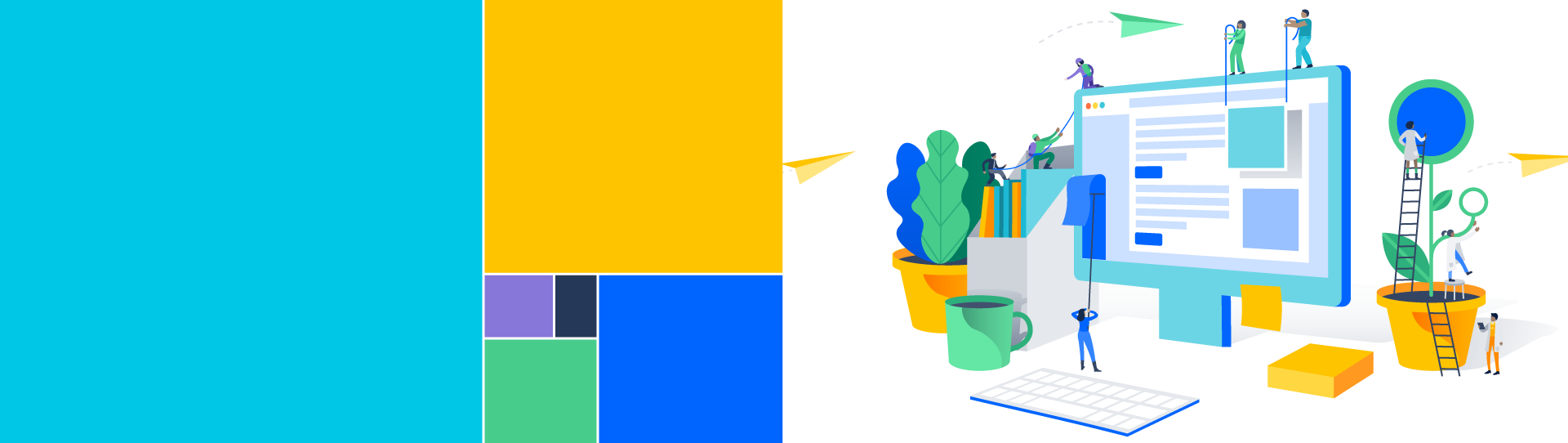 6 Color - Confluence Cloud (1920x542), Png Download