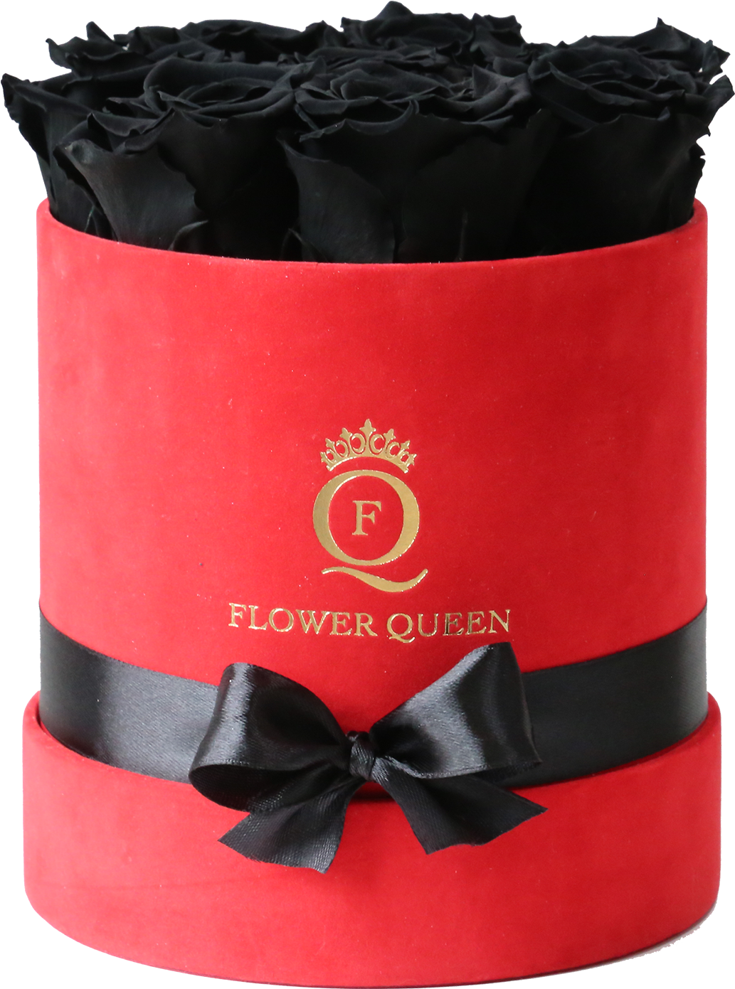 Black Roses In Medium Red, Velvet Box - Box (1500x1500), Png Download