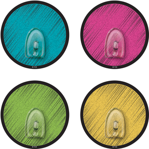 Chalkboard Brights Dots Clingy Thingies Hooks By Teacher - Circle (700x700), Png Download