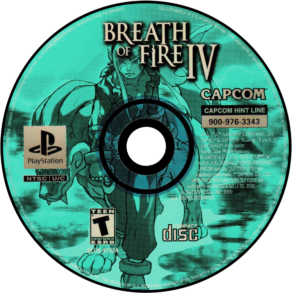 Breath Of Fire Iv - Capcom Logo (rockman X1) (1000x1002), Png Download