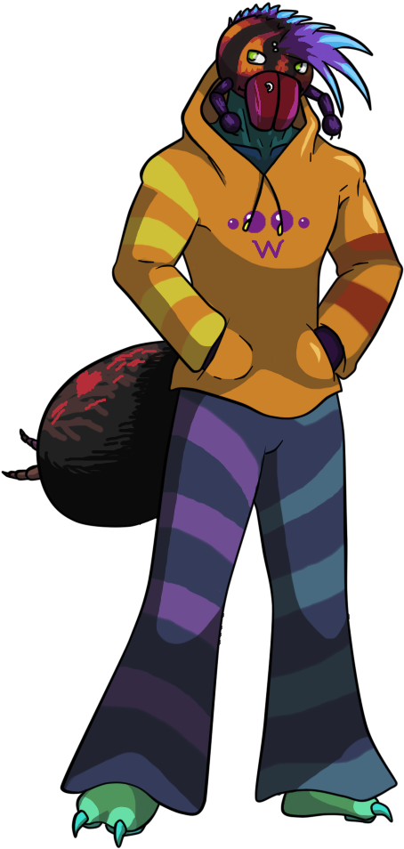 Recent Images - Anthro Tarantula (517x961), Png Download