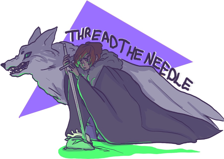 Thread The Needle - Illustration (907x673), Png Download