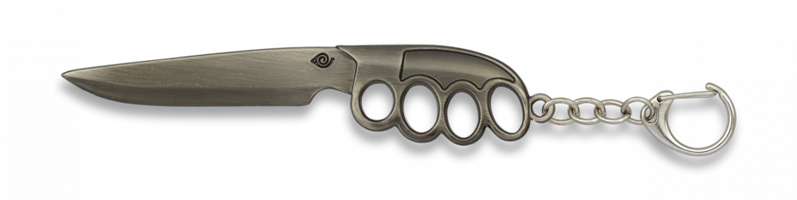 Knuckles Keychain Albainox - Brass Knuckles (1140x286), Png Download