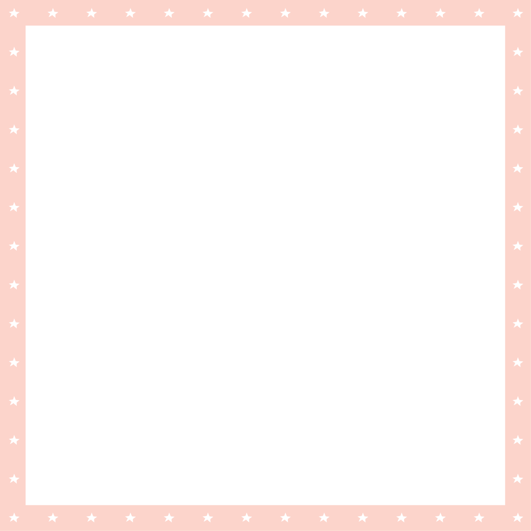 Pink Star Border - Black With White Border (1042x1042), Png Download