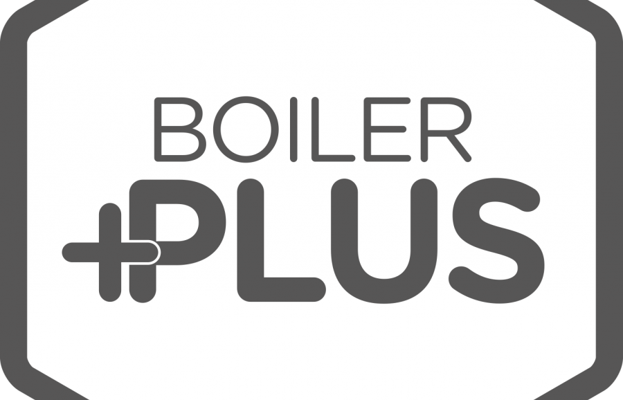 Boiler Plus Icon - Sign (900x578), Png Download