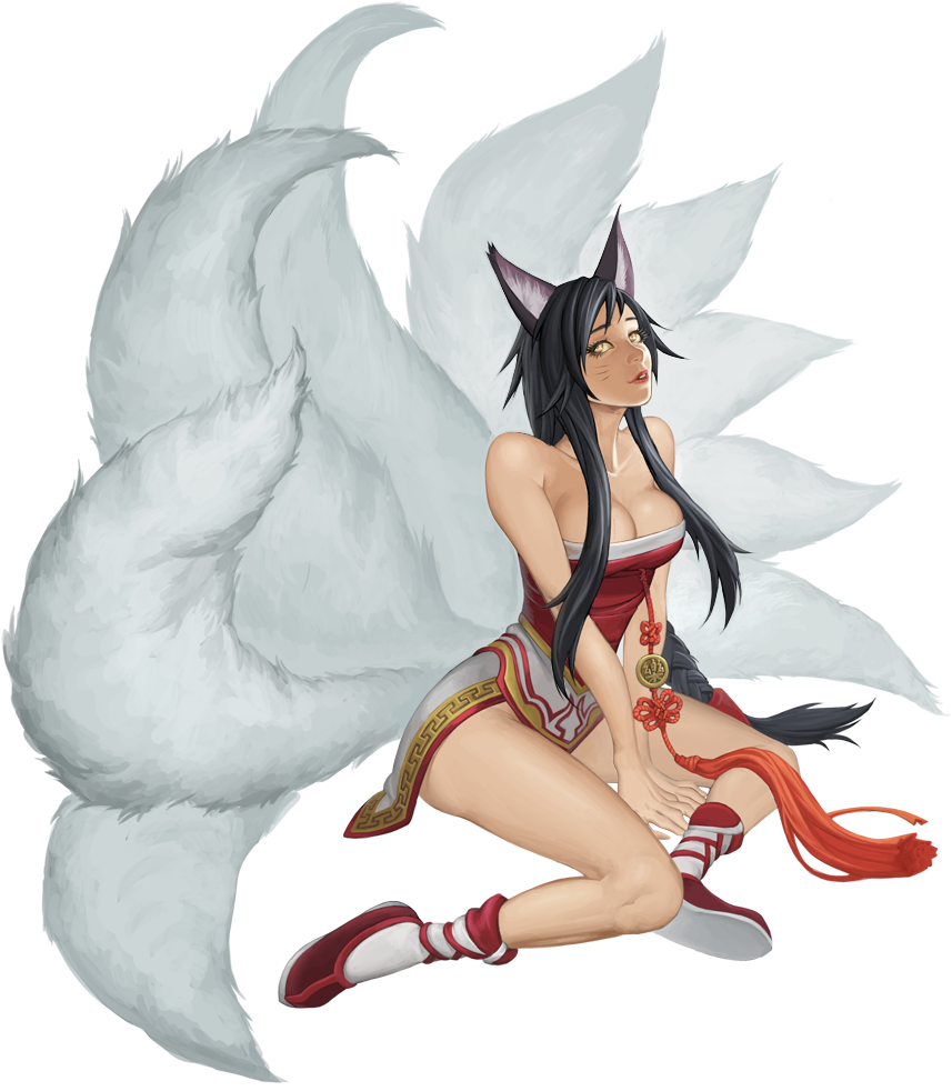 Art,арт,lol Face,лол, Лол, Ололо ,песочница, - League Of Legends Ahri Transparent Background (900x1004), Png Download