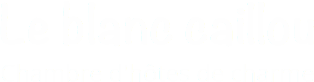 Le Blanc Caillou Chambre D'hôtes De Charme - Black-and-white (1224x418), Png Download