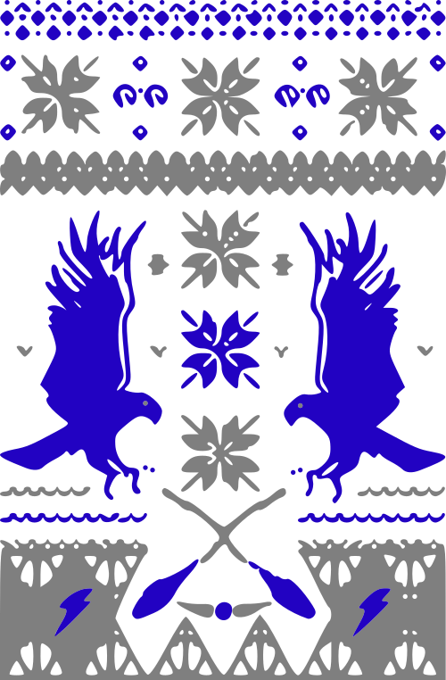 Ravenclaw Ugly Sweater (500x762), Png Download