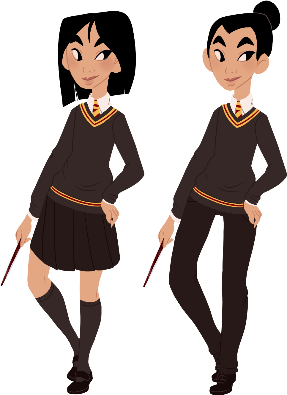 Disney In Hogwarts Mulan / Ping Gryffindor By Decapitated-kittens - Mulan Disney Ping (966x1326), Png Download