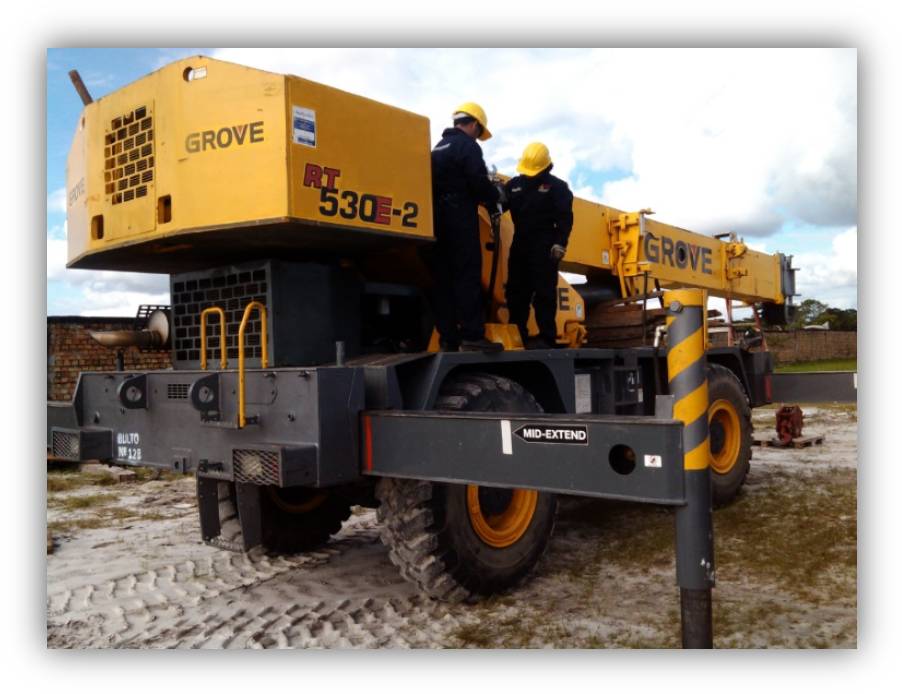 Grua-inicio - Construction Equipment (912x703), Png Download