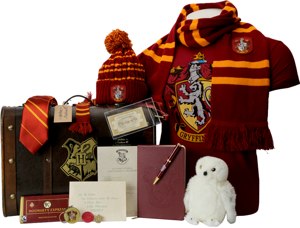 Gryffindor Hogwarts Gift Trunk - Gryffindor Trunk (1055x1200), Png Download