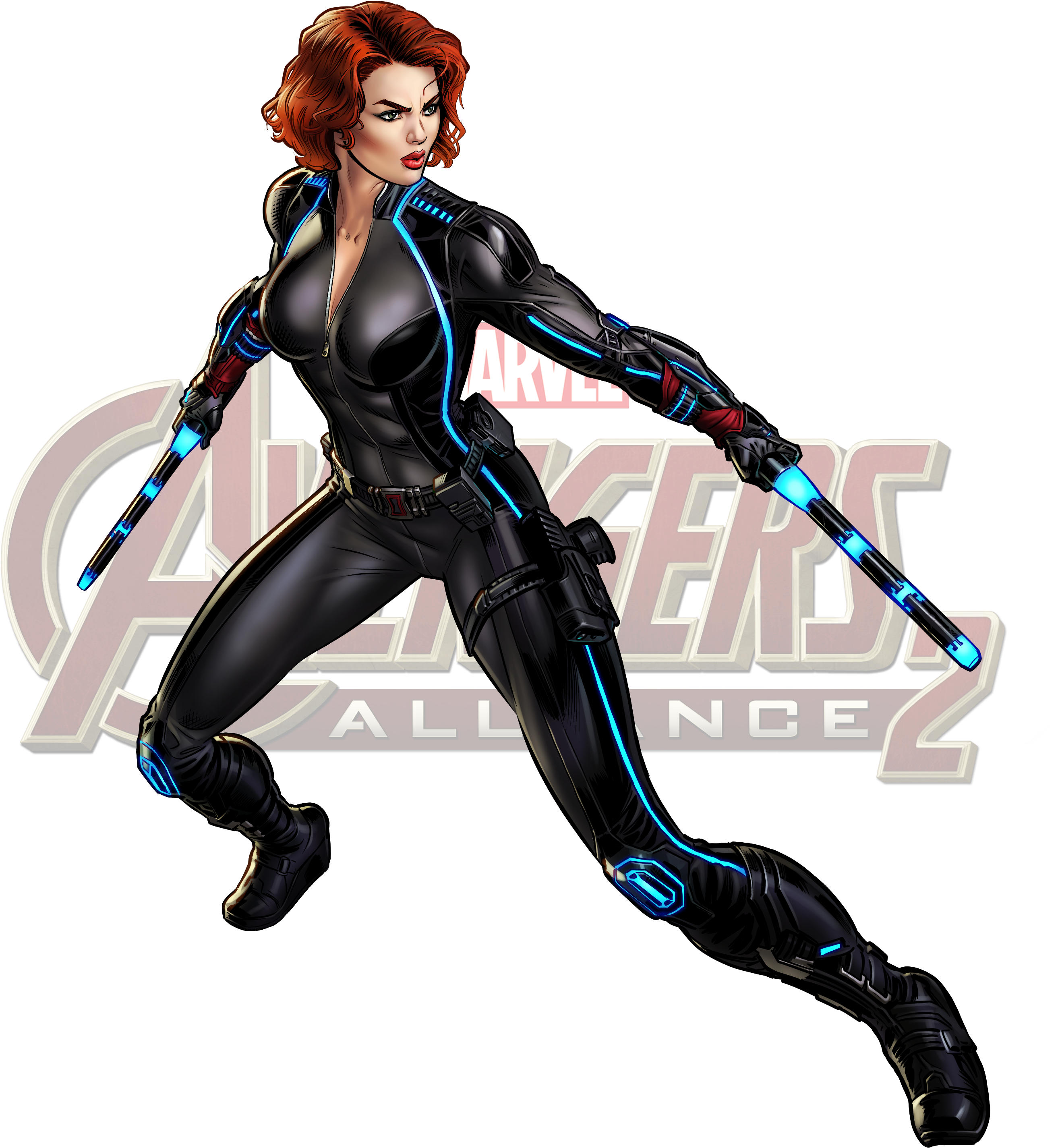 Wedgie Drawing Black Widow Marvel - Black Widow Avengers Clipart (2726x3300), Png Download