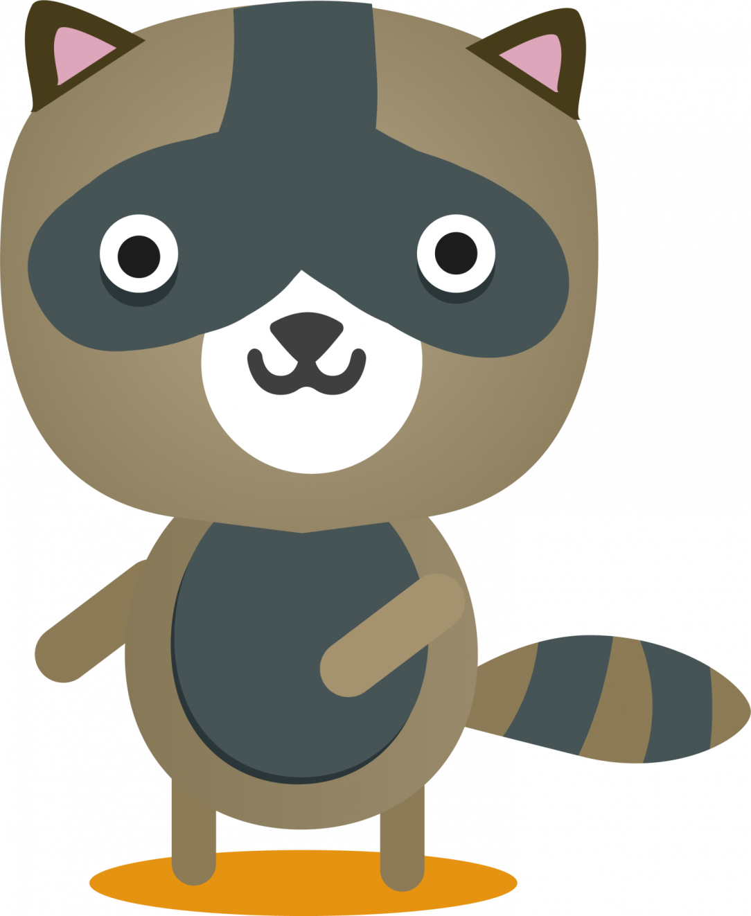 Raccoon Head Drawing Step By Awesome - Imagenes Un Mapache Animado (1084x1322), Png Download