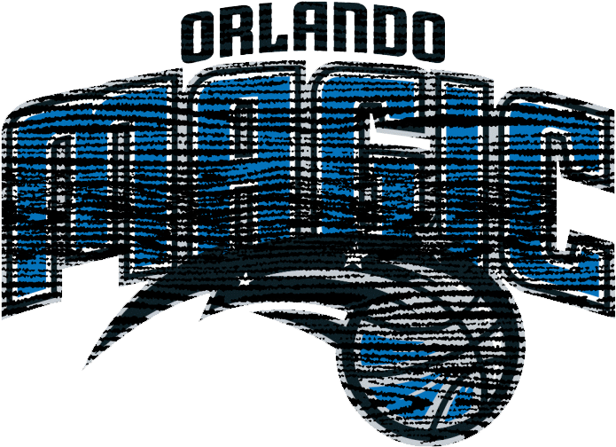 Orlando Magic 2010-pres Primary Logo Distressed Iron - Orlando Magic Logo 2016 (822x1086), Png Download