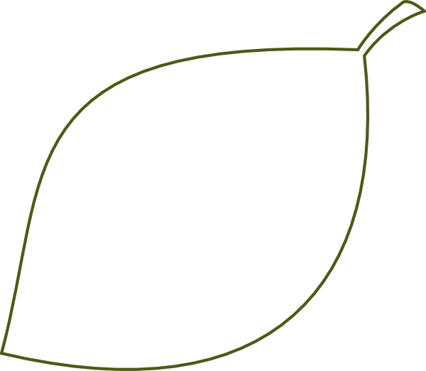 Leaf Outline Png (600x522), Png Download