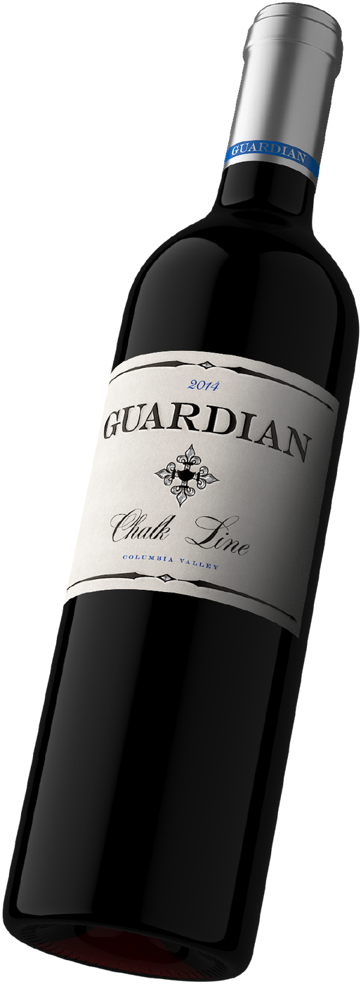2016 Guardian Cellars 'chalk Line' Red Blend, Columbia - Glass Bottle (550x1440), Png Download