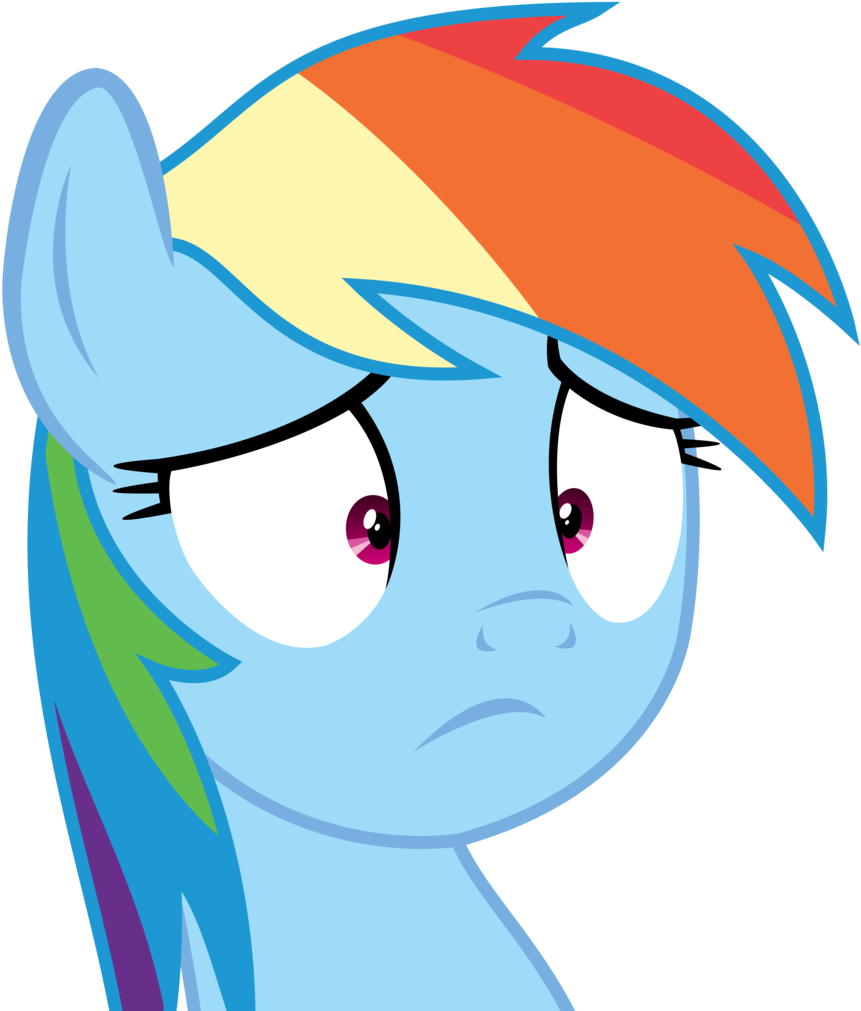Pranks Later Artist Frown Rainbow Dash Safe Simple - Rainbow Dash Gif Png (861x1011), Png Download