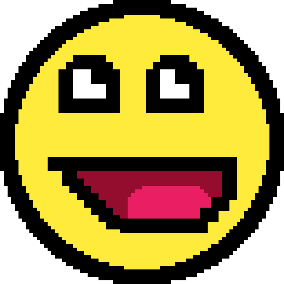 Awesome Face - Wave Check (1200x1200), Png Download