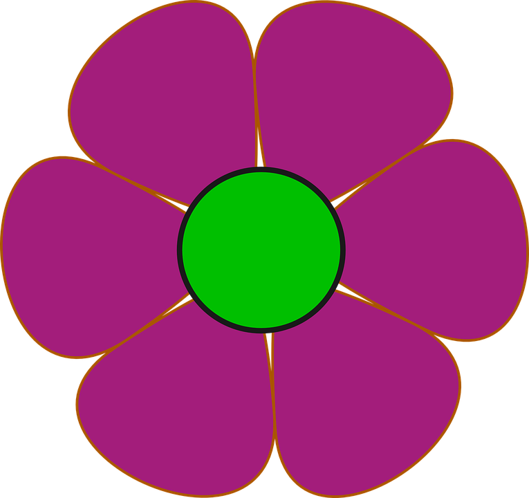 Dew Clipart Purple Violet - Flower Clip Art (765x720), Png Download