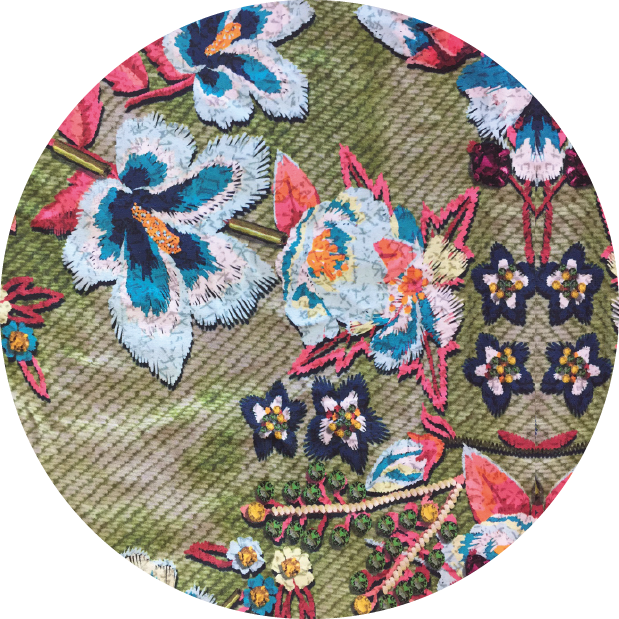 Beija-flor - Floral Design (619x619), Png Download