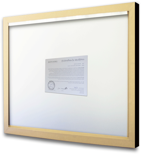 Each Print Is Delivered With A Numbered Certificate - Flat Panel Display (614x614), Png Download