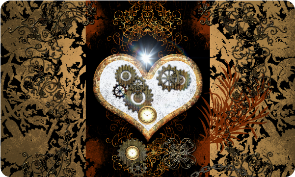 Steampunk, Wonderful Heart, Clocks And Gears Doormat - Throw Pillow (800x800), Png Download