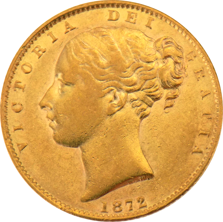 Pre-owned 1872 London Mint Victorian "shield" Full - Coin (900x893), Png Download