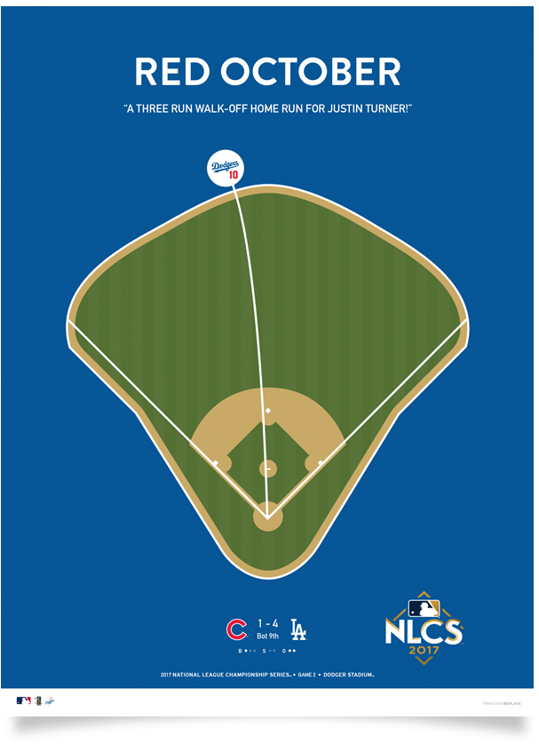 Dodgers Red October Poster - Red October T Shirt Dodgers (639x848), Png Download