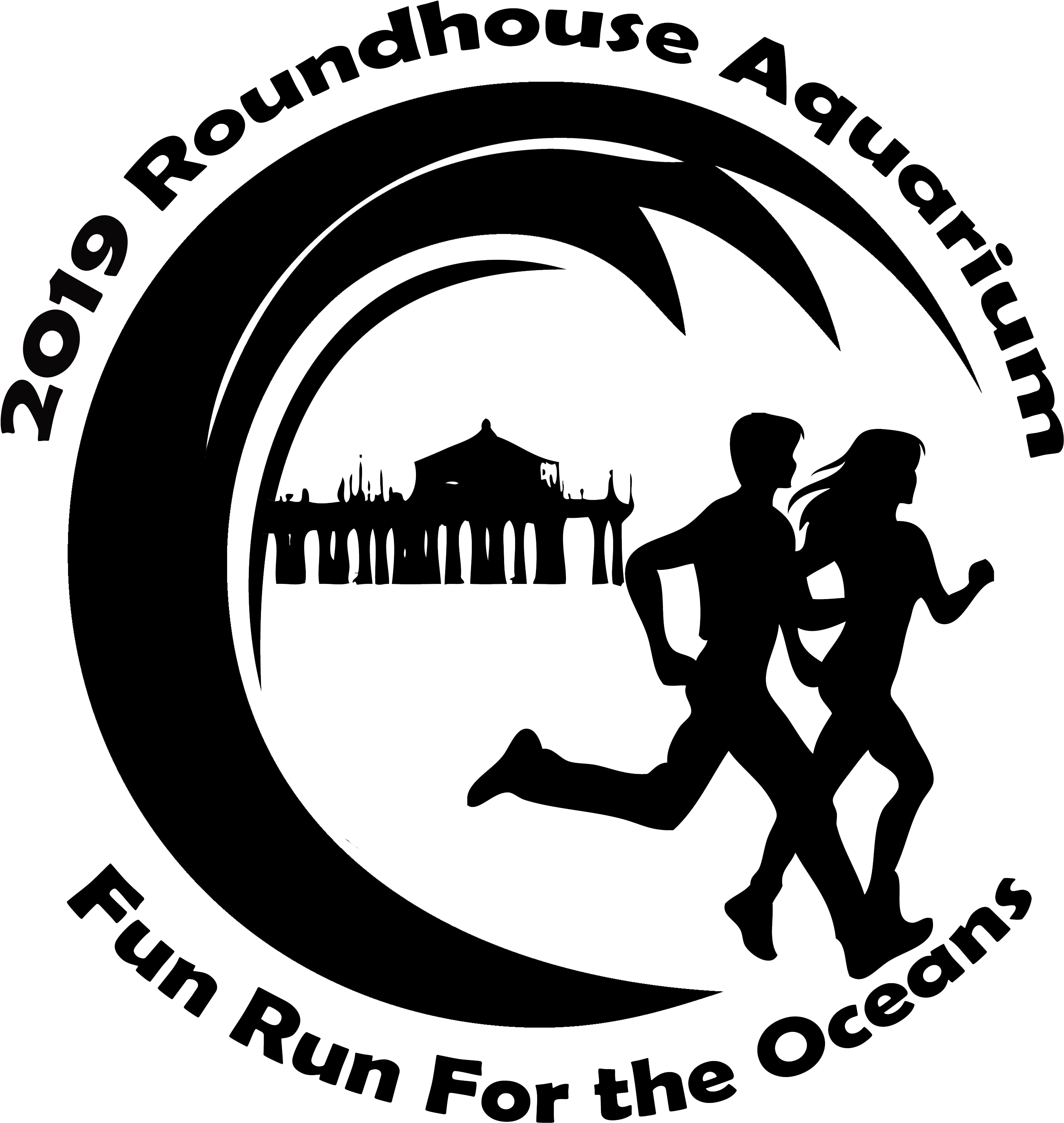 Racewire Roundhouse Fun Run For The Oceans Transparent - Running Man Silhouette (2976x3156), Png Download