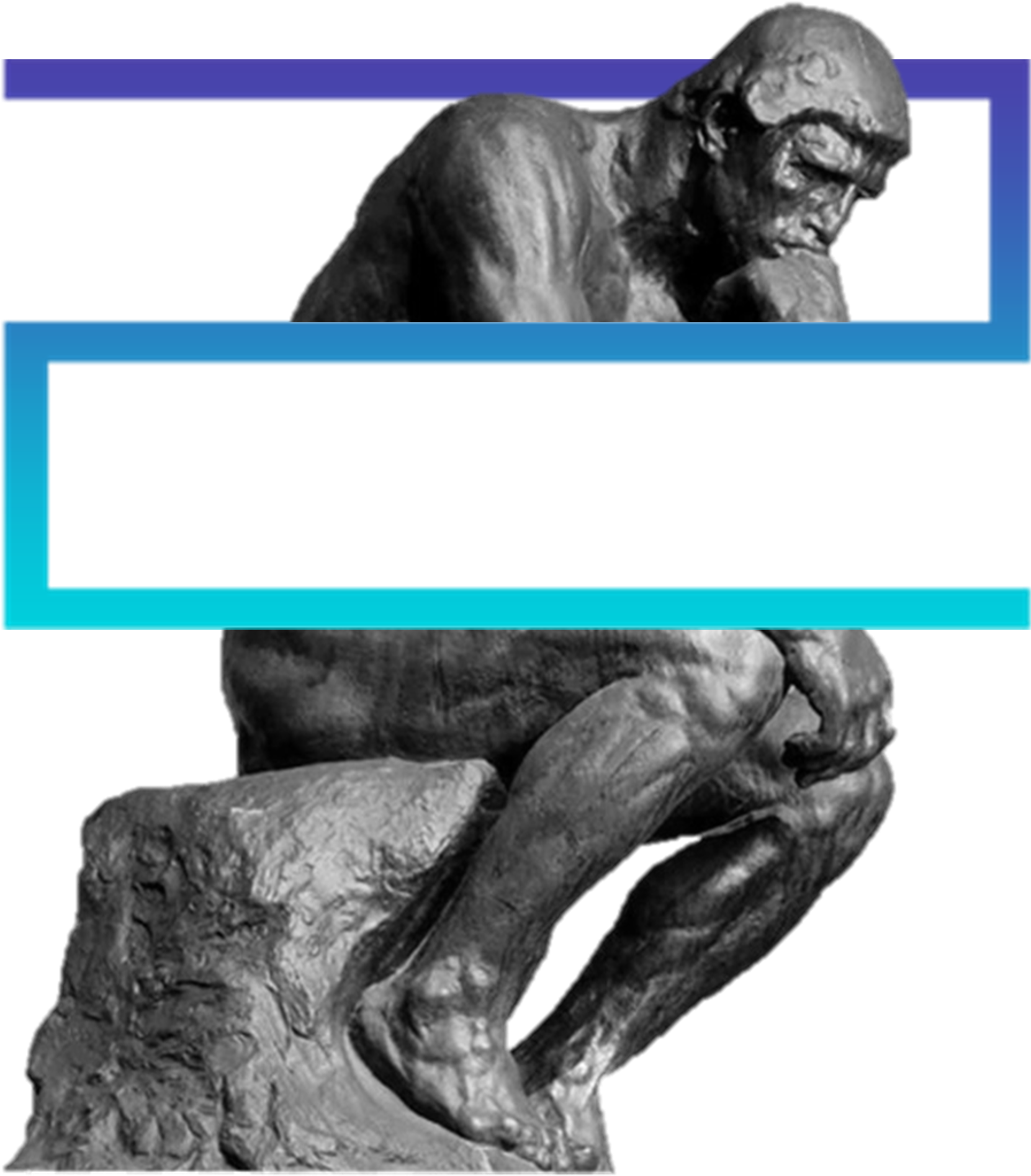Imaginingcreativity In R/vaporwave - Thinking Man Statue Png (3830x4405), Png Download