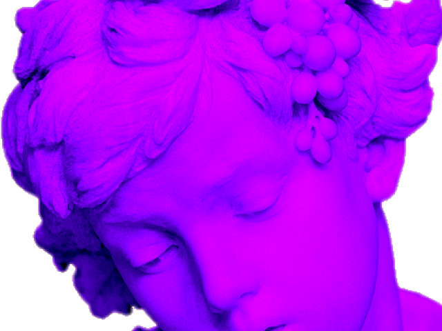 Vaporwave Clipart Statue - Purple Tumblr Aesthetic Transparent (640x480), Png Download