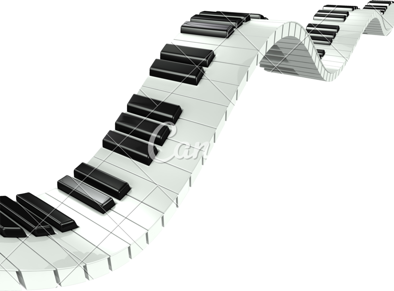 Abstract Piano Keys - 3d Max Piano Keys (800x591), Png Download